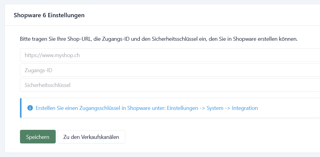 Shopware-Zugangsdaten sicher hinterlegen